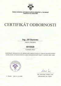 Certifikát odbornosti