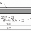 Schéma skladby stropní konstrukce zjištěné z provedených sond 